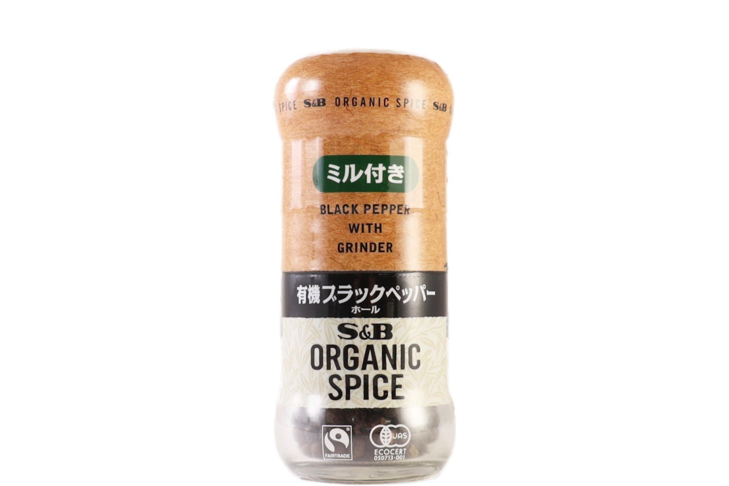 ORGANIC SPICE ミル付き有機ブラックペッパー