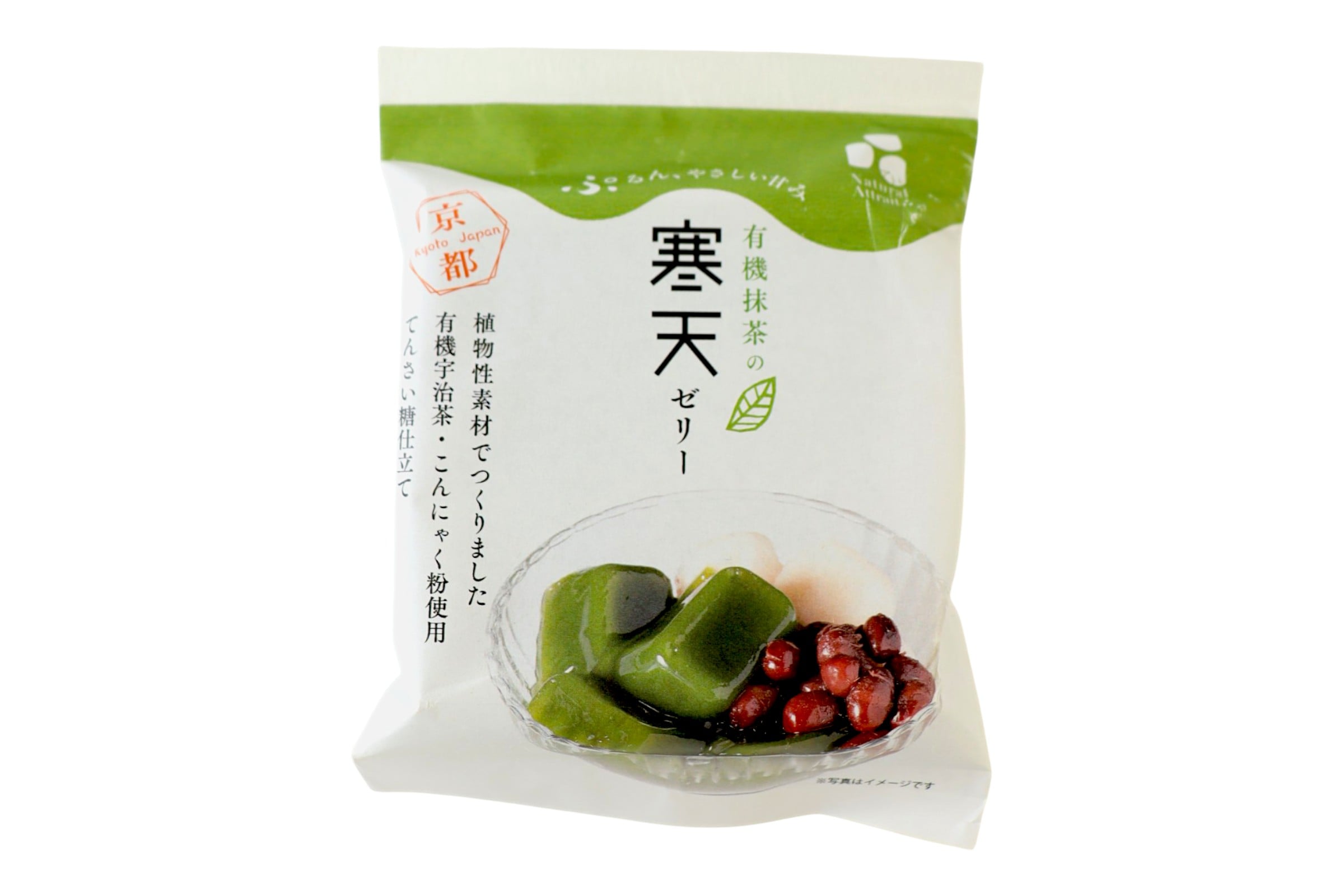 有機抹茶の寒天ゼリー