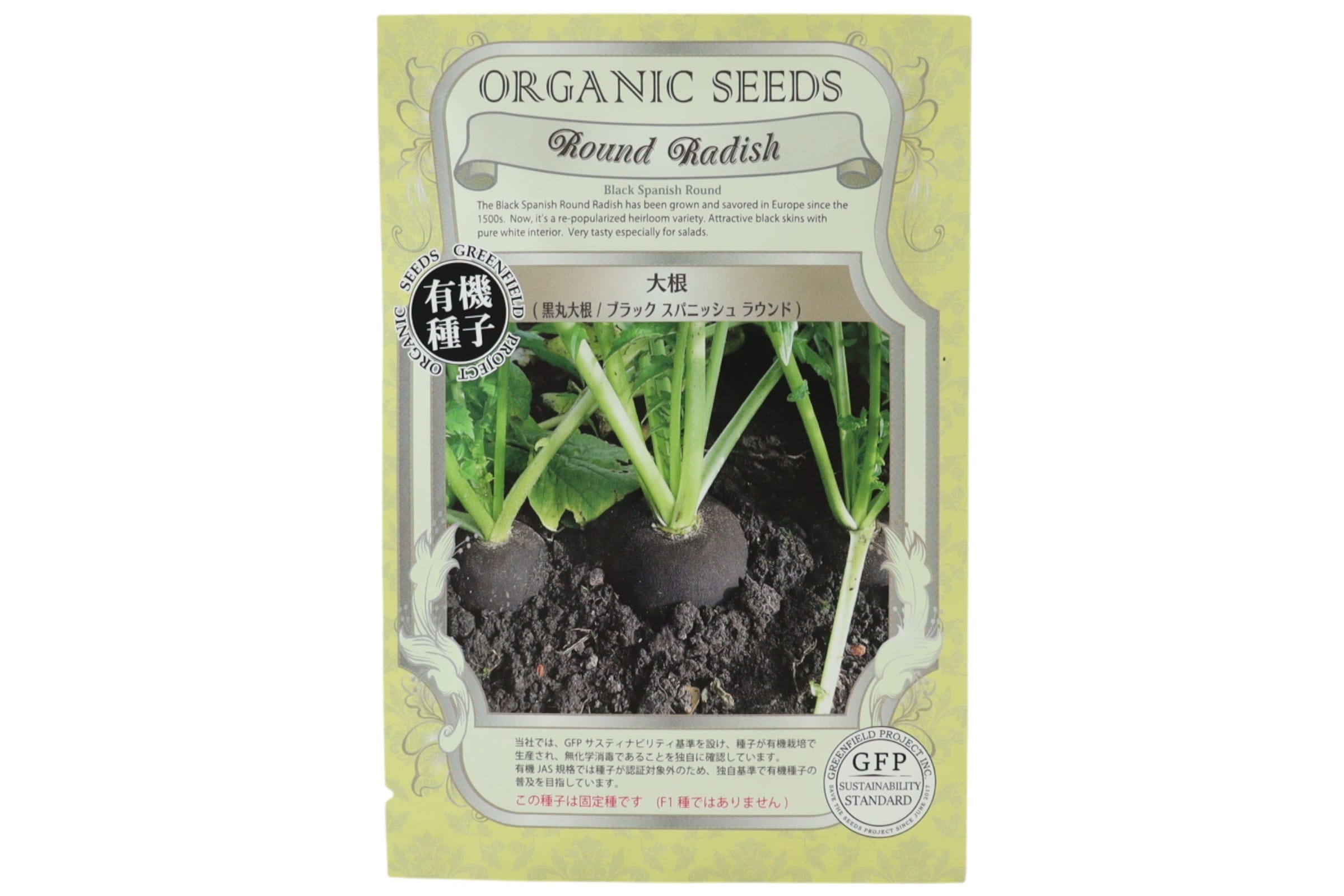 野菜タネ　だいこん　黒丸だいこん