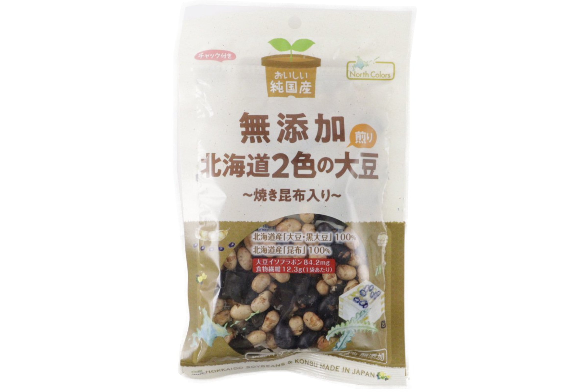 純国産北海道２色の煎り大豆