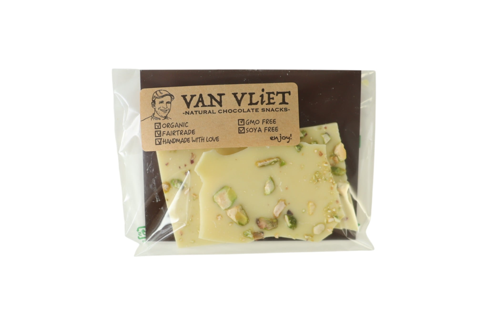 オーガニックチョコレートバーク（ホワイト×ピスタチオ）