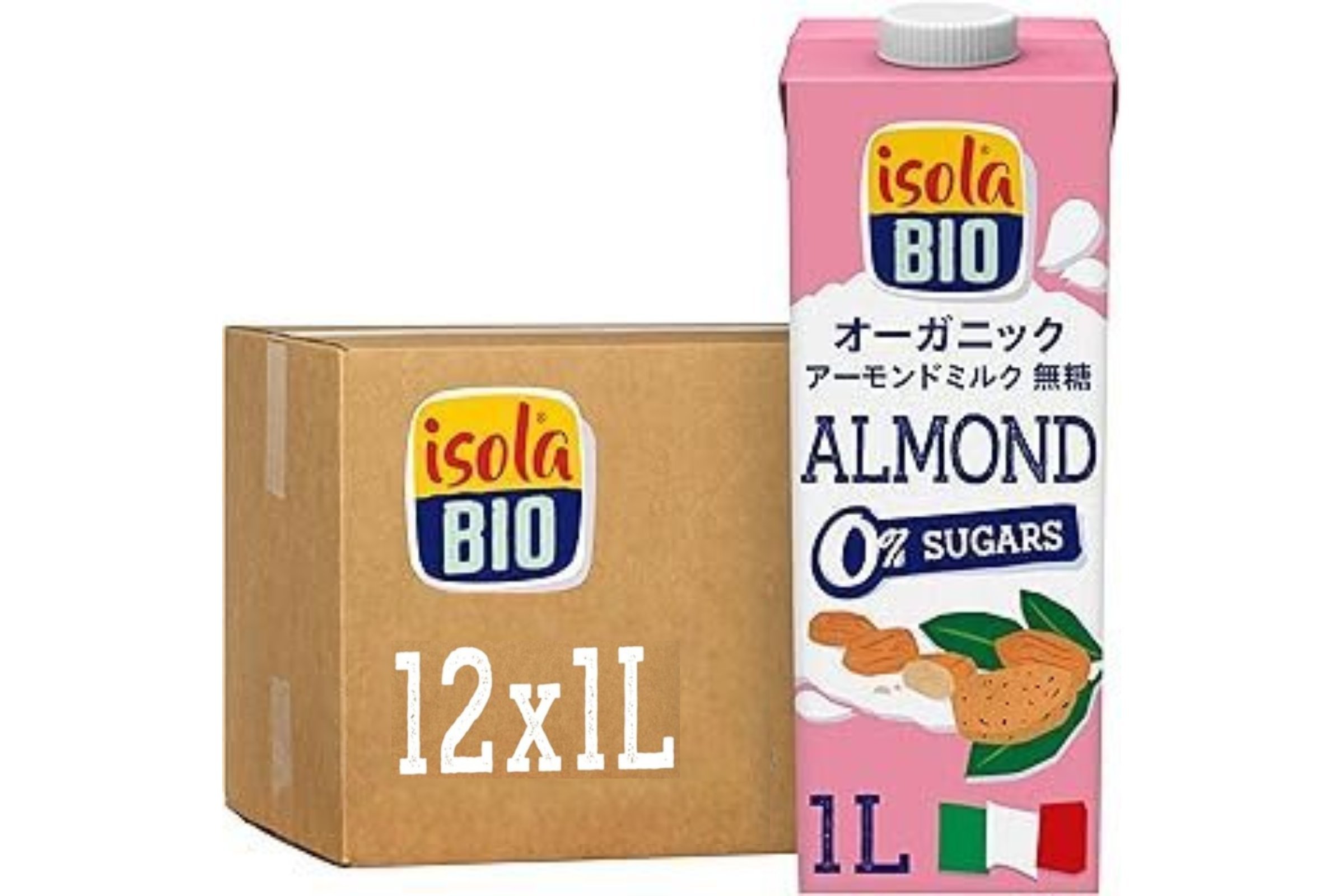 オーガニックアーモンドミルク(無糖）1L／2ケース12本入り