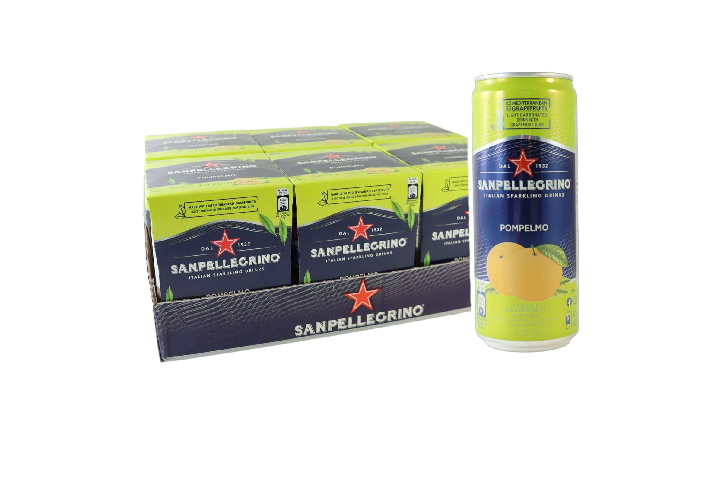 【送料無料】ポンペルモ（グレープフルーツ) 缶24本セット