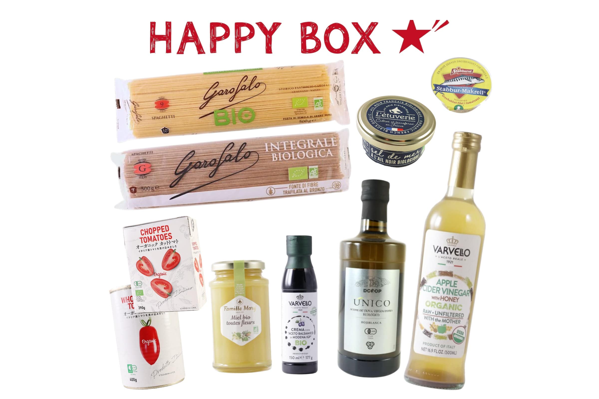 【送料無料】HAPPY BOX 直輸入調味料・パスタ10種セット