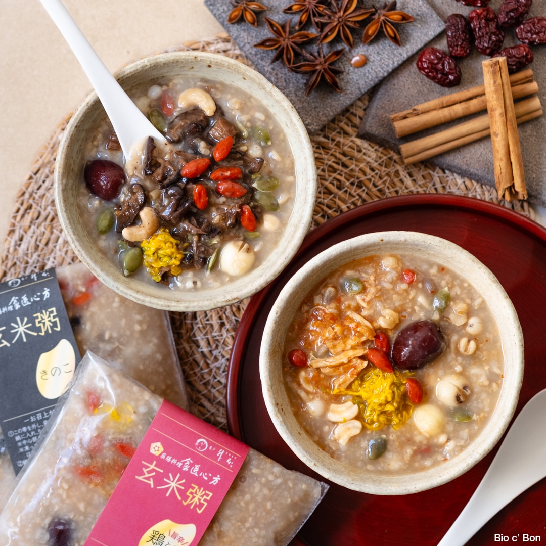 玄米粥　きのこ