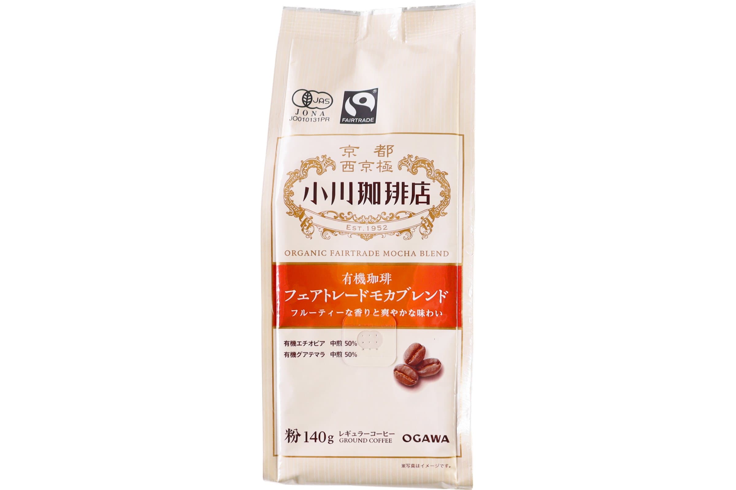 小川珈琲店 有機珈琲 フェアトレードモカブレンド 粉