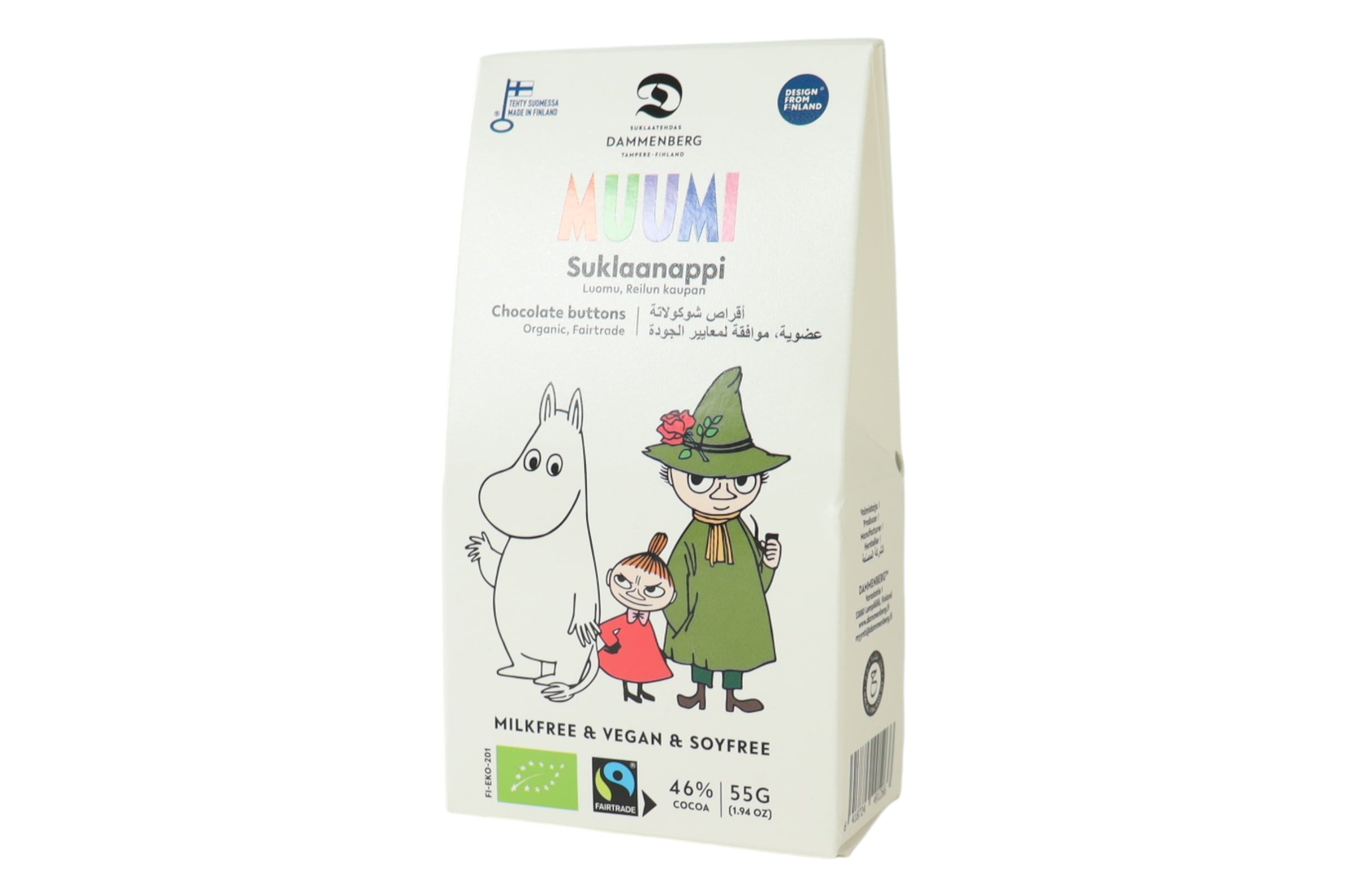 ムーミン有機ボタンチョコレート
