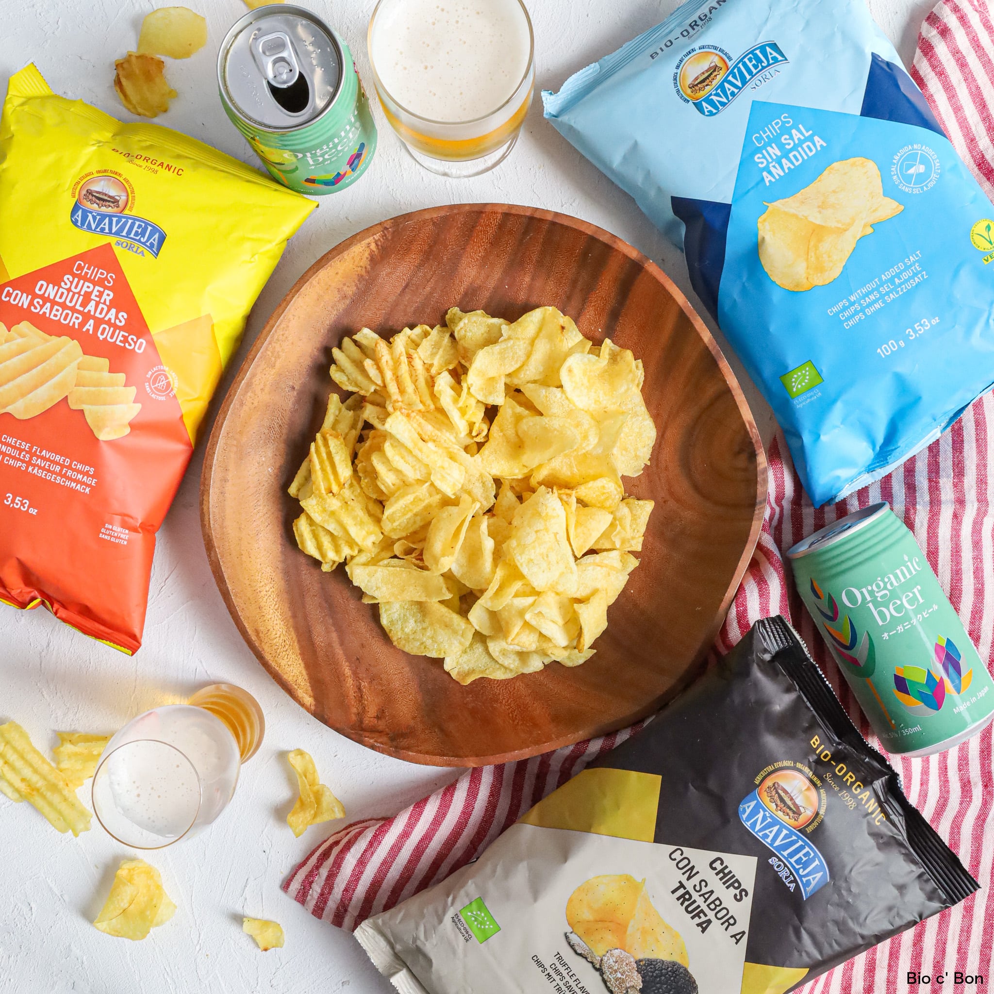 【送料無料】オーガニックポテトチップス（食塩不使用）12点セット